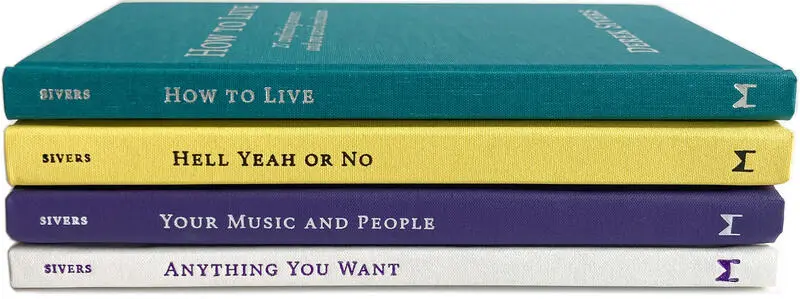 Derek Sivers hardcover books, stacked