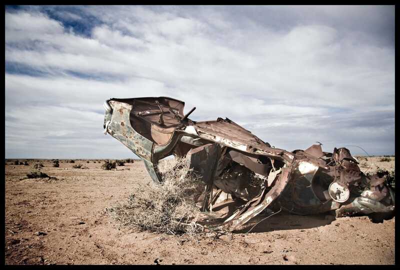 crashed car photo by Ashley Jonathan Clements