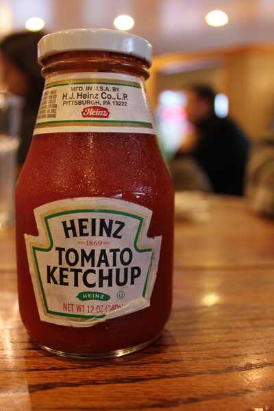 bottle of ketchup